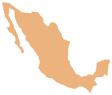 Geo Map - South America - Mexico