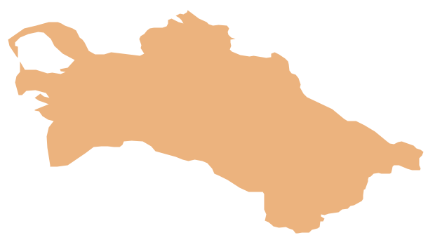 Geo Map - Asia - Turkmenistan *
