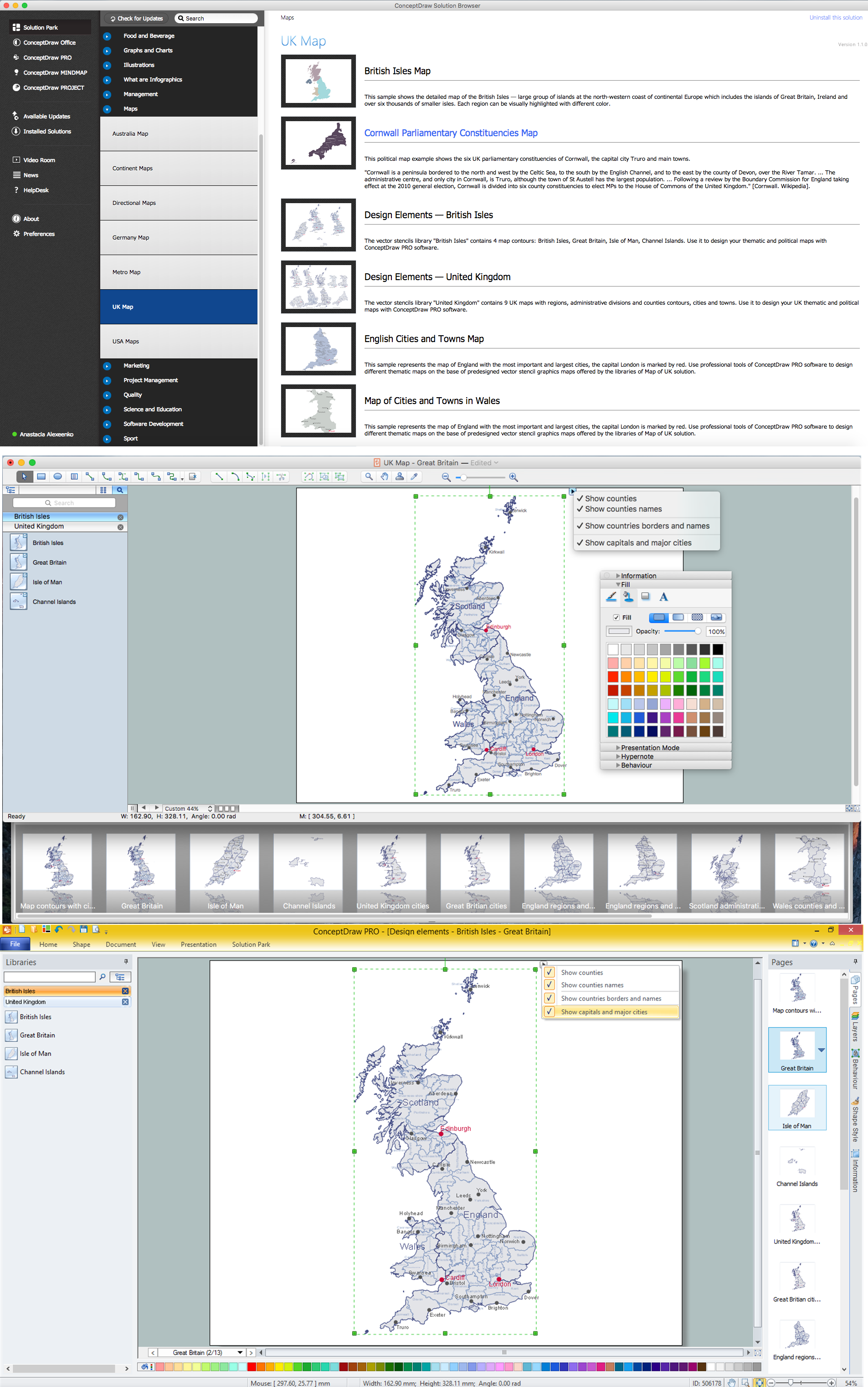 Map of UK — Great Britain *