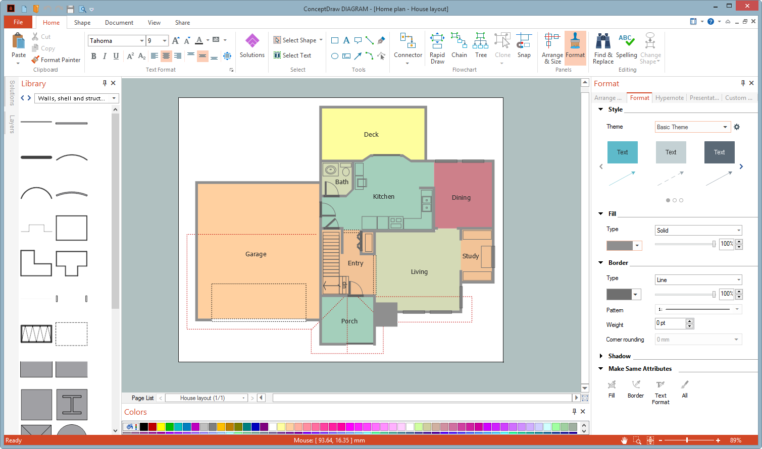  2d House Plan Drawing Software Free Download Easy Floor Plan Software 