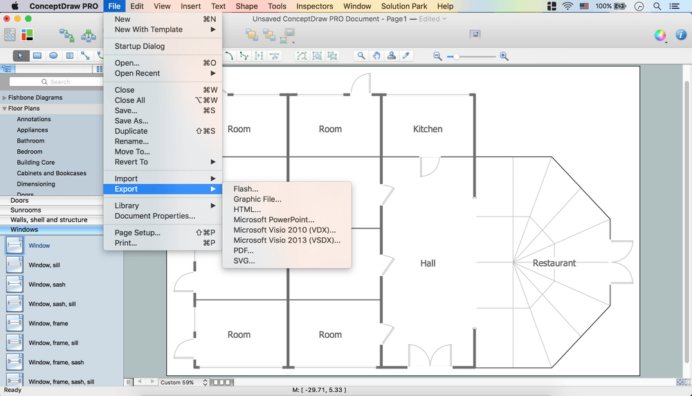 Create Floor Plans Easily with ConceptDraw DIAGRAM  *