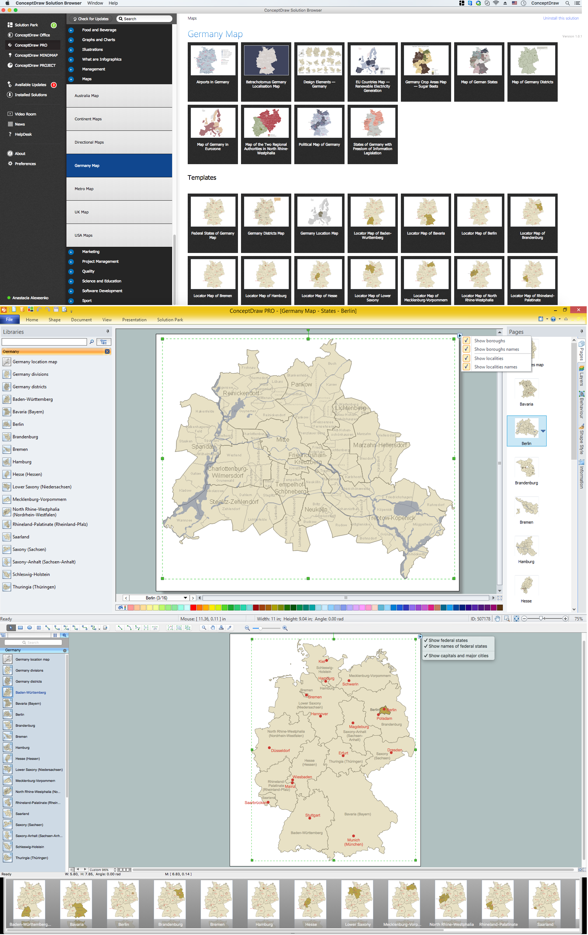 map of berlin area germany