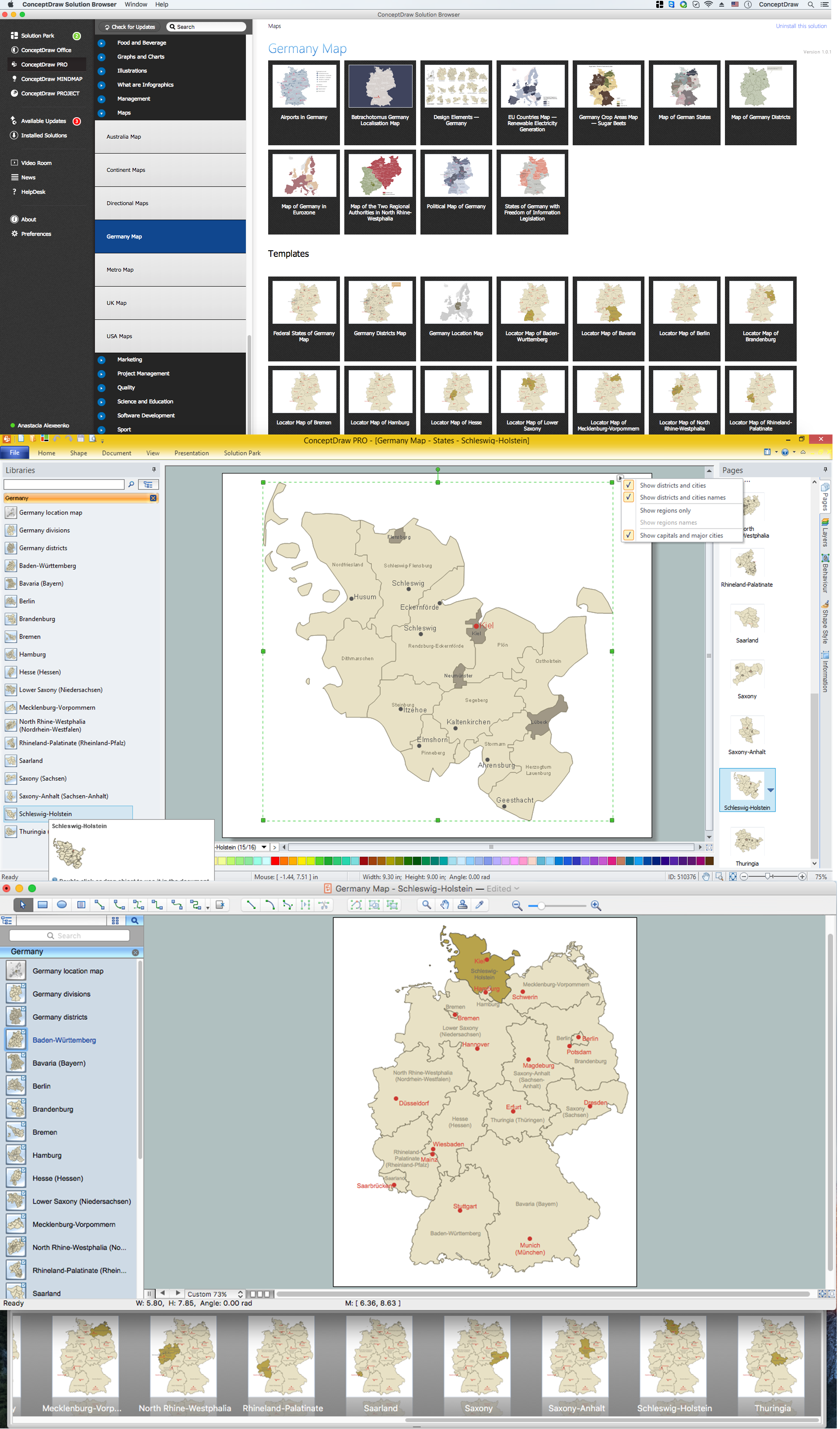 Germany Map Solution — Schleswig-Holstein State