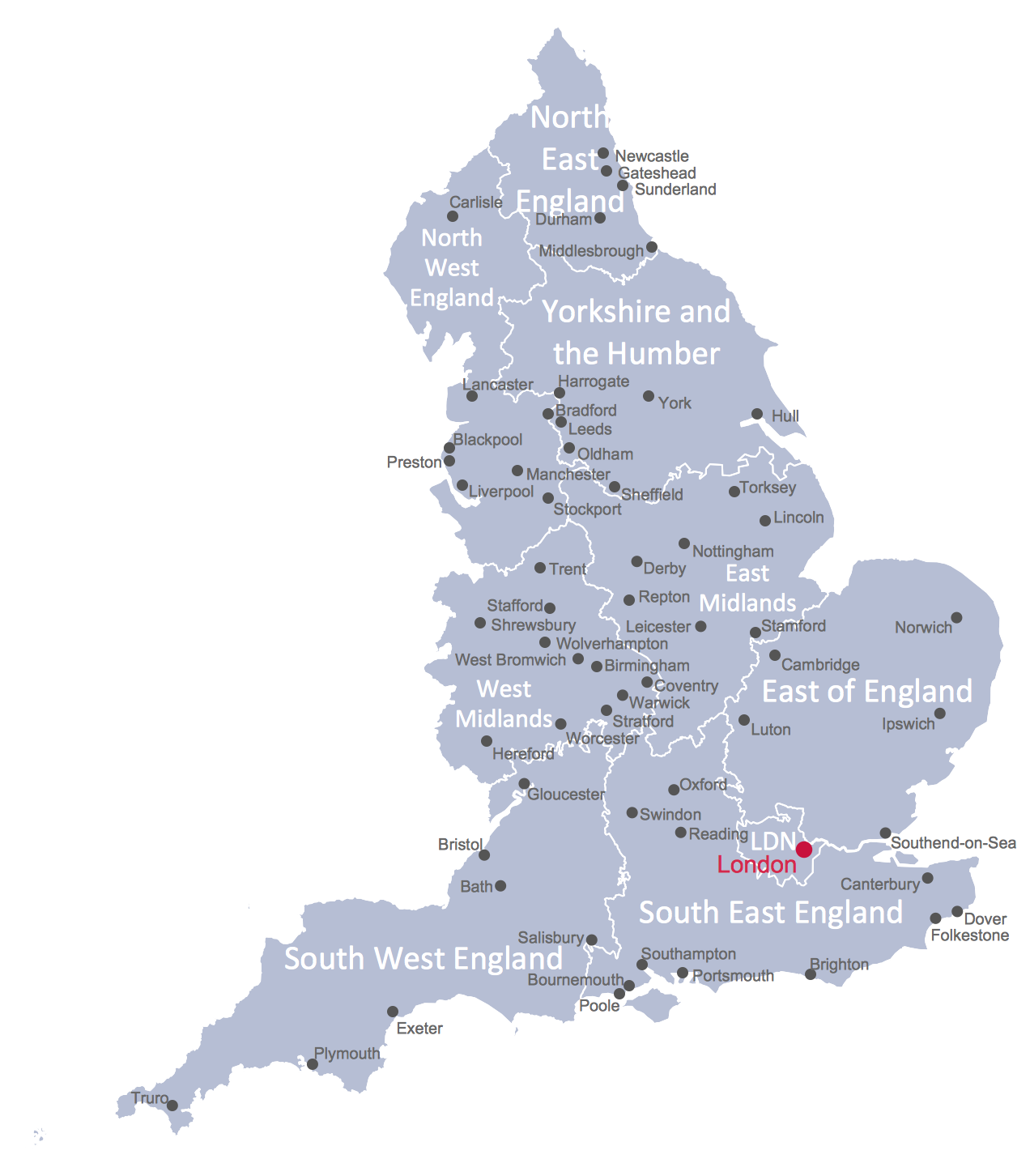 England Map And Cities Uk Map | Map Of England | English Cities And Towns Map | Map Of England  With Cities And Towns