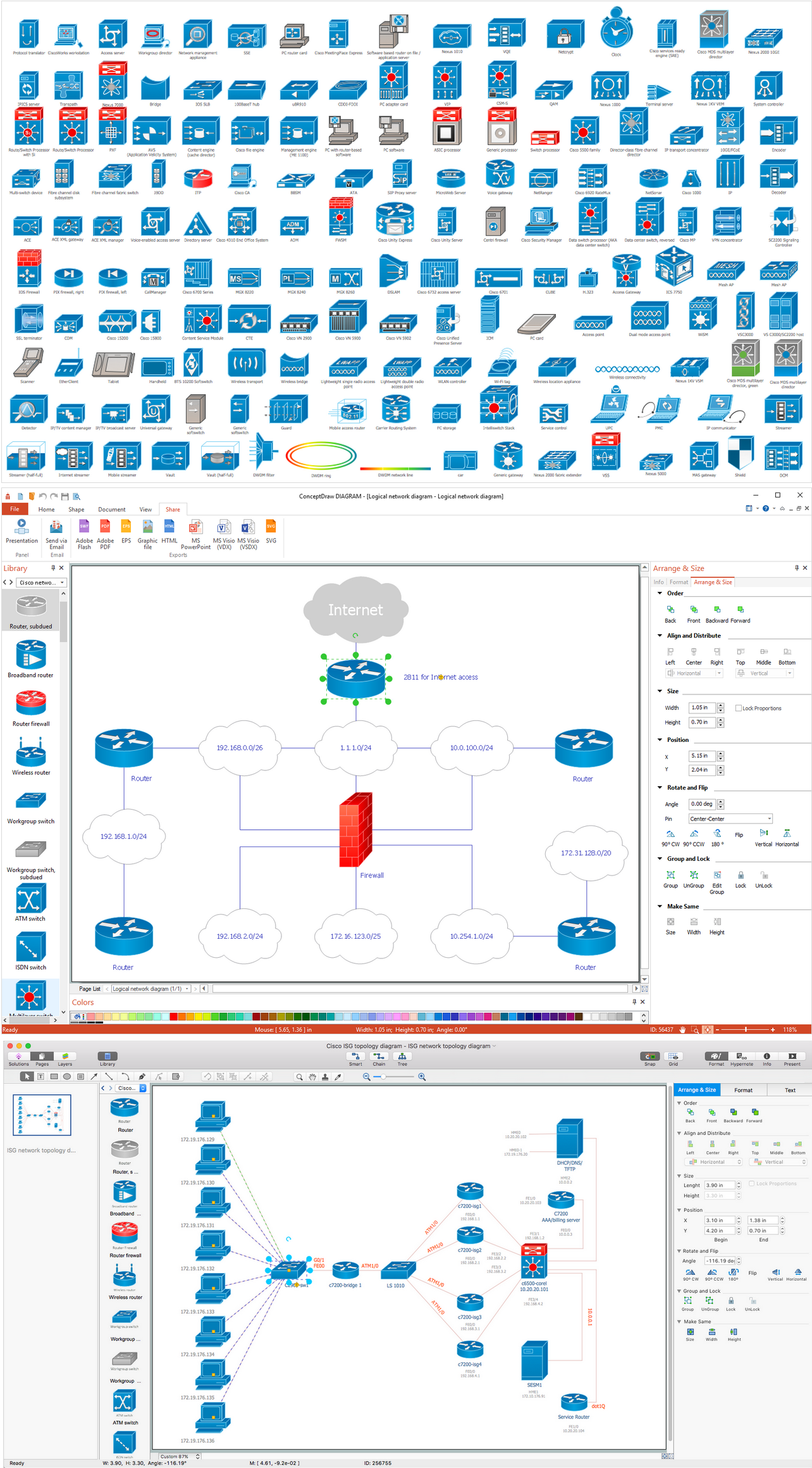 Network Diagramming Tools Design Element — Cisco Professional