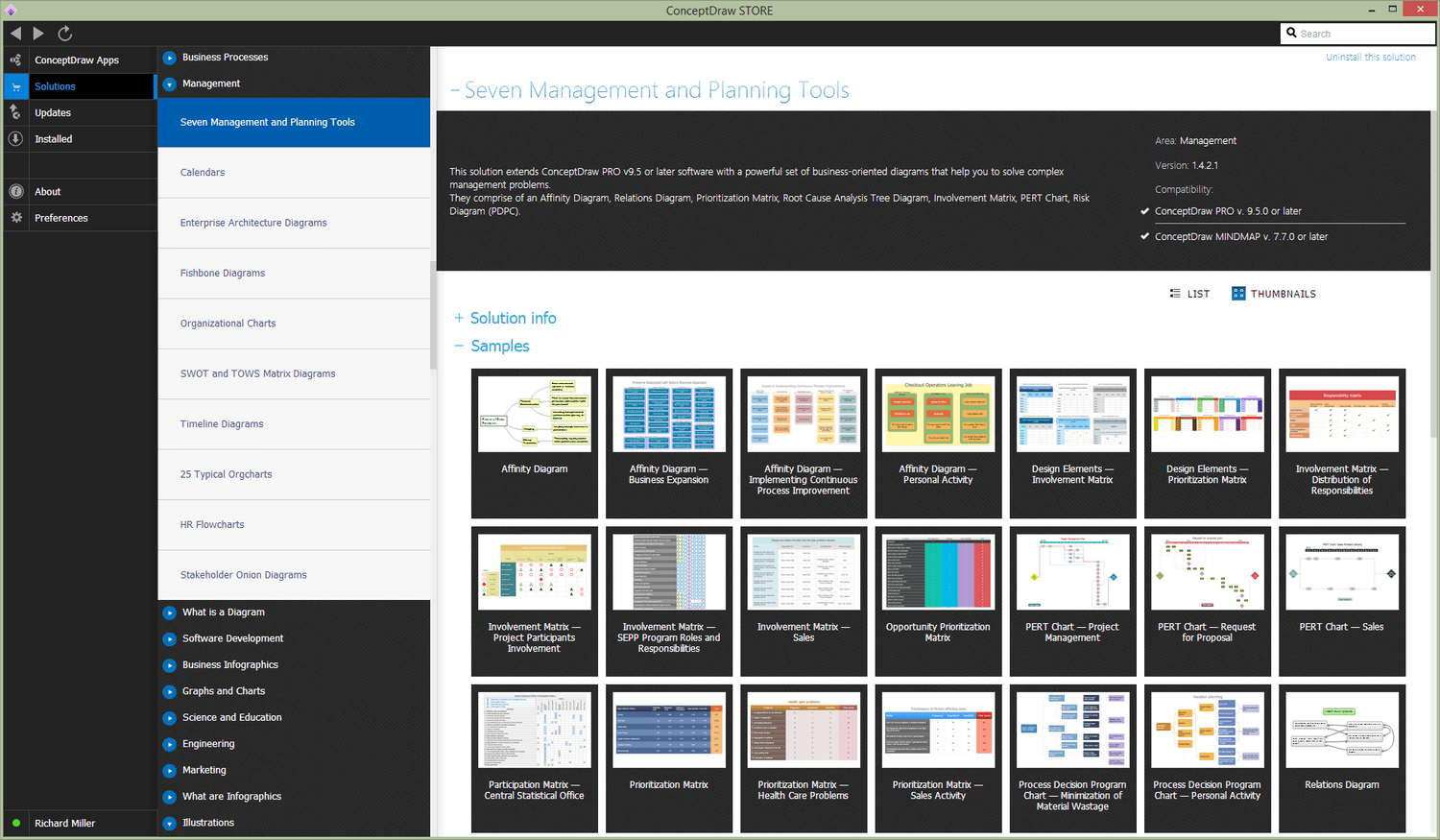 Seven Management and Planning Tools Solution