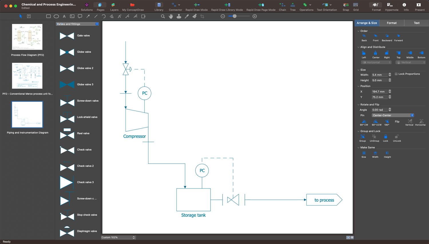 P&ID Drawing Tool in ConceptDraw DAGRAM