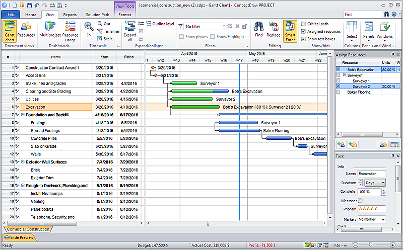 Planning And Allocation Project Resources On Windows ConceptDraw HelpDesk