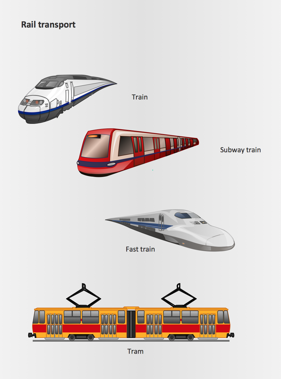 Rail Transport Design Element,  Rail Transport  clipart