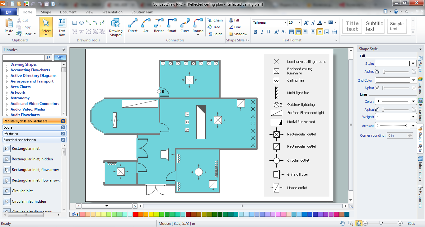 Reflected Ceiling Plans How To Create A Reflected Ceiling Plan