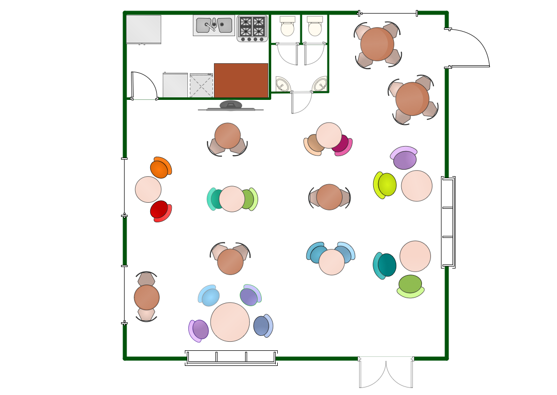 Restaurant floor plan