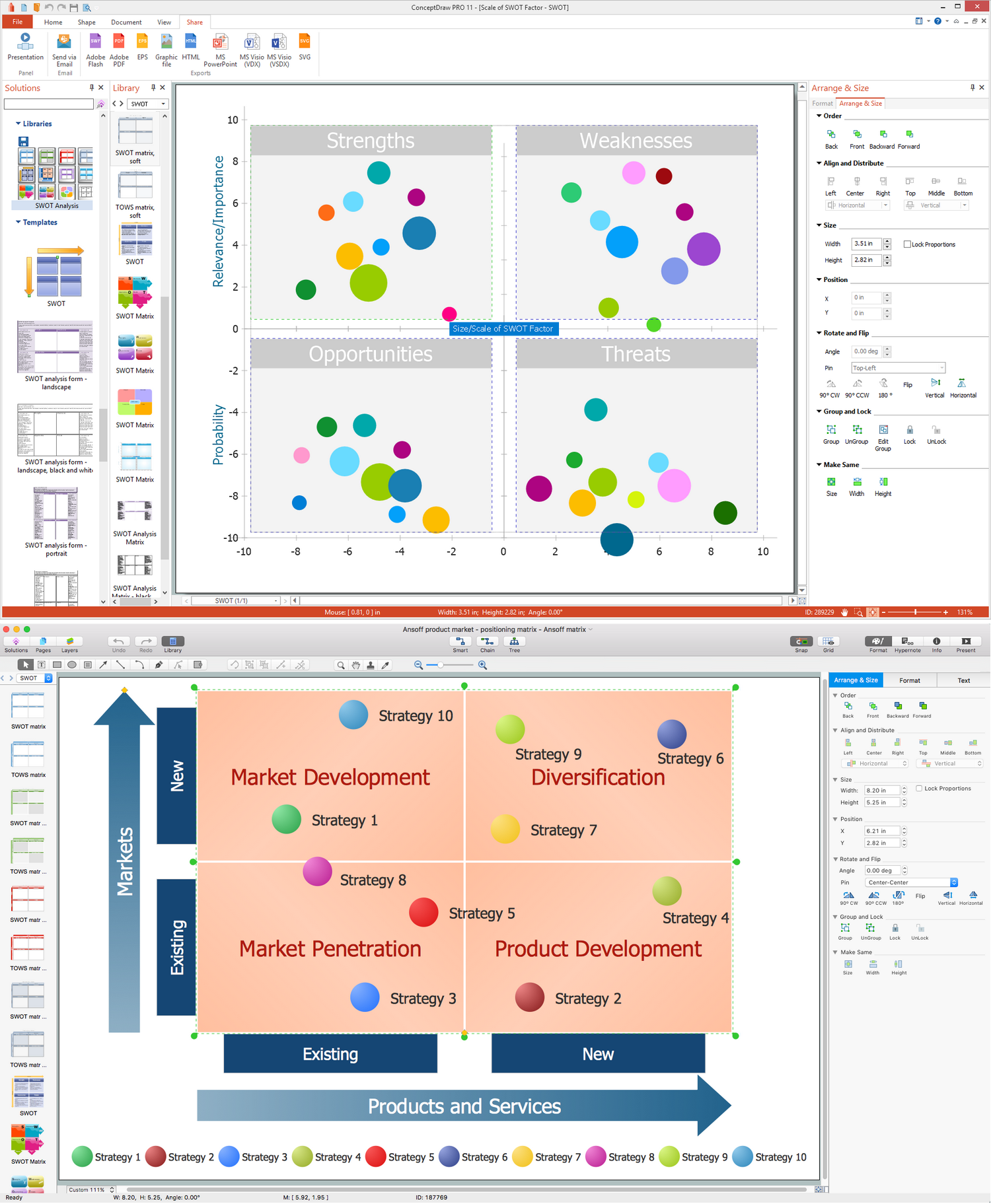 SWOT Matrix Software *