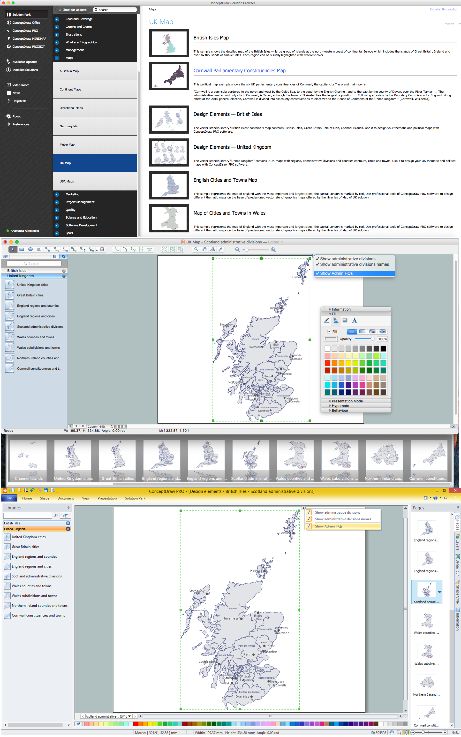 Map of UK — Scotland *