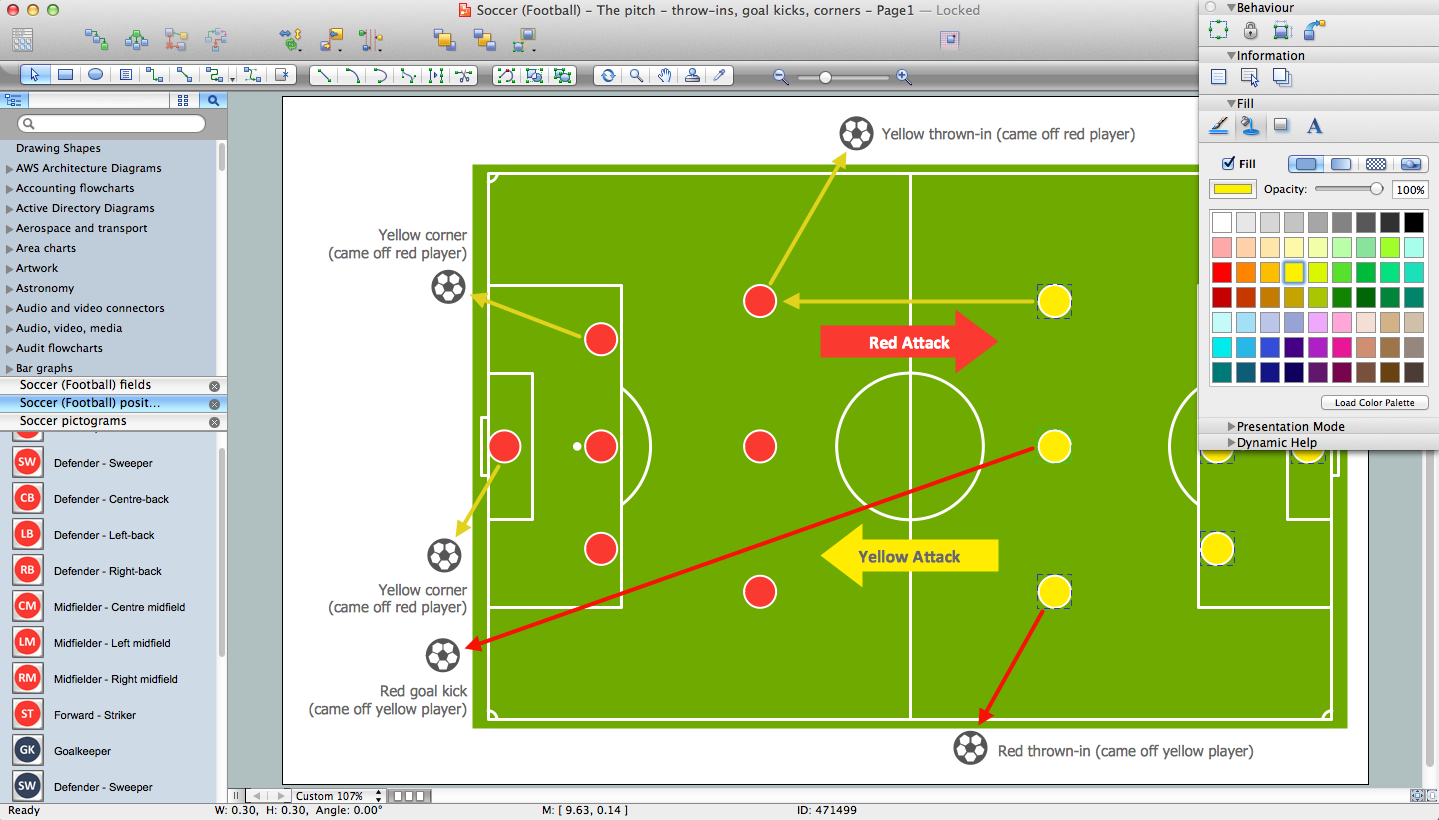 Soccer Football Formation Design A Soccer Football Field Soccer Football Offside Diagram Of Standard Football Pitch