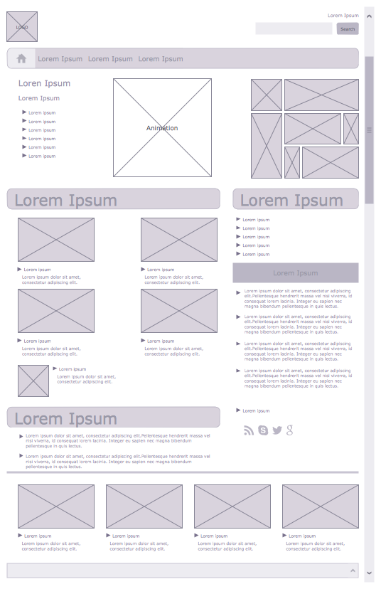 Wireframe Examples *