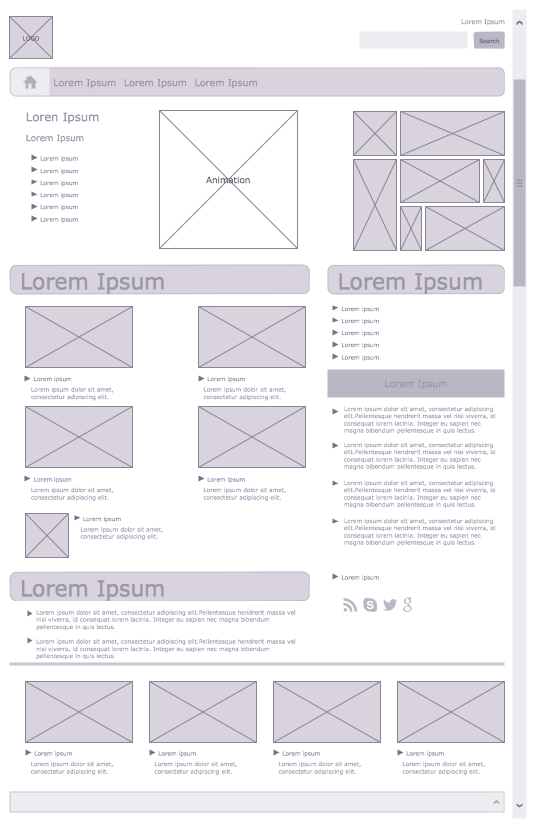 wireframe outline examples