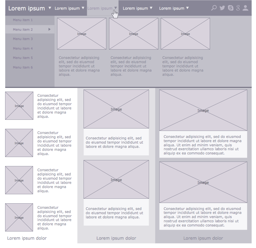 Website Wireframe Sample