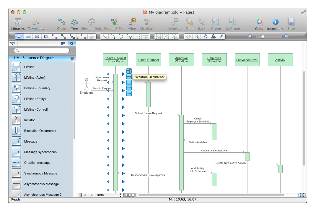 UML Sequence Sample