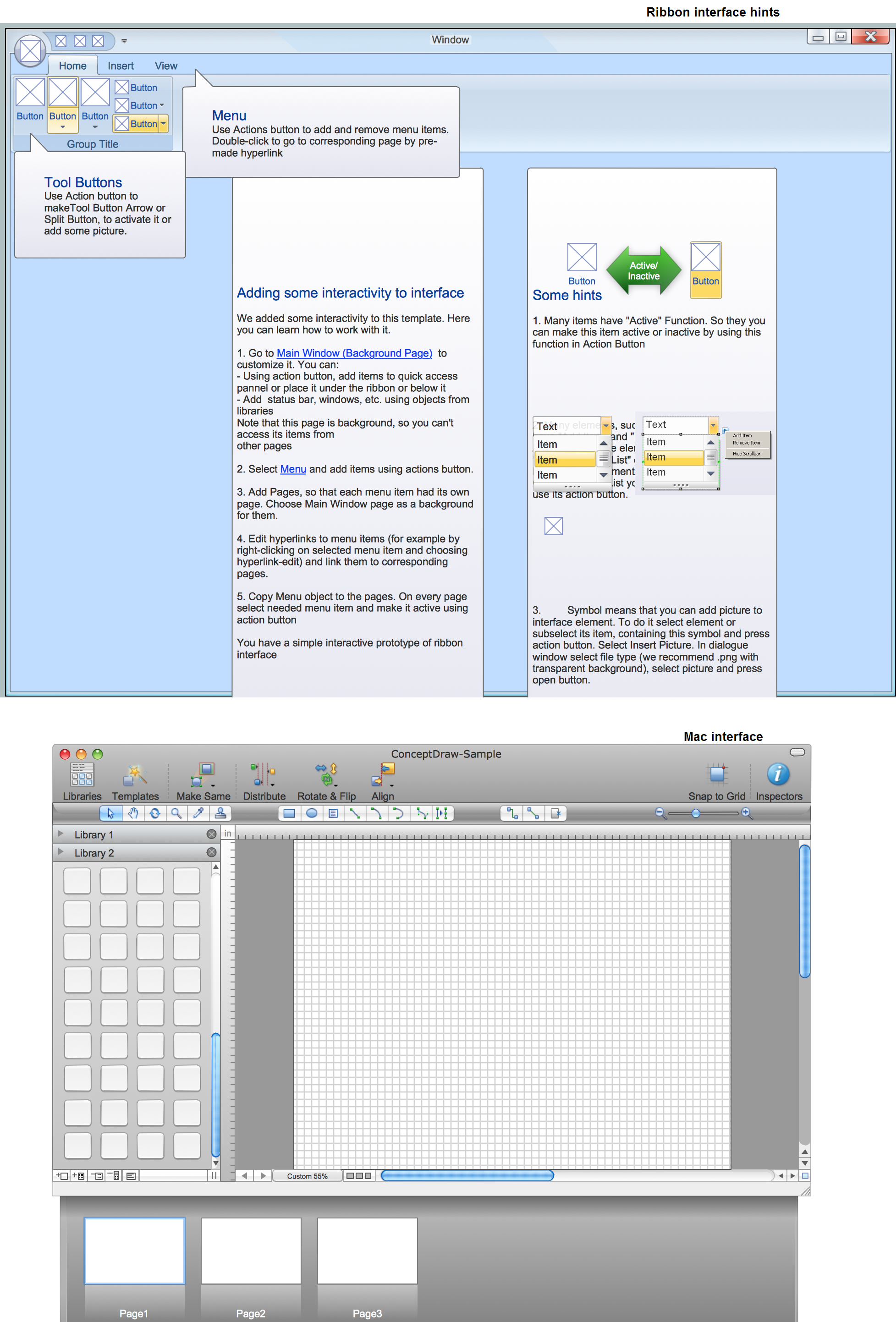 GUI Prototyping with ConceptDraw DIAGRAM  *