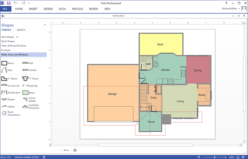 Create A Visio Floor Plan ConceptDraw HelpDesk