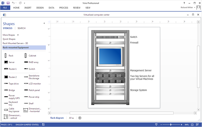 How To Make  Rack Diagram in MS Visio