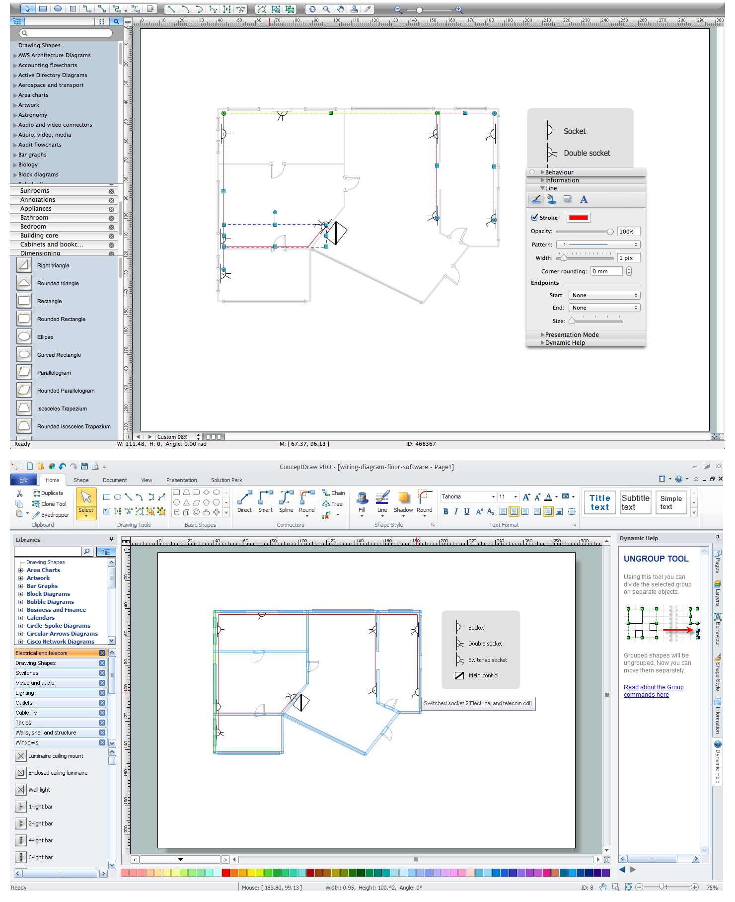 Wiring Diagram Floor Software | How To use House  