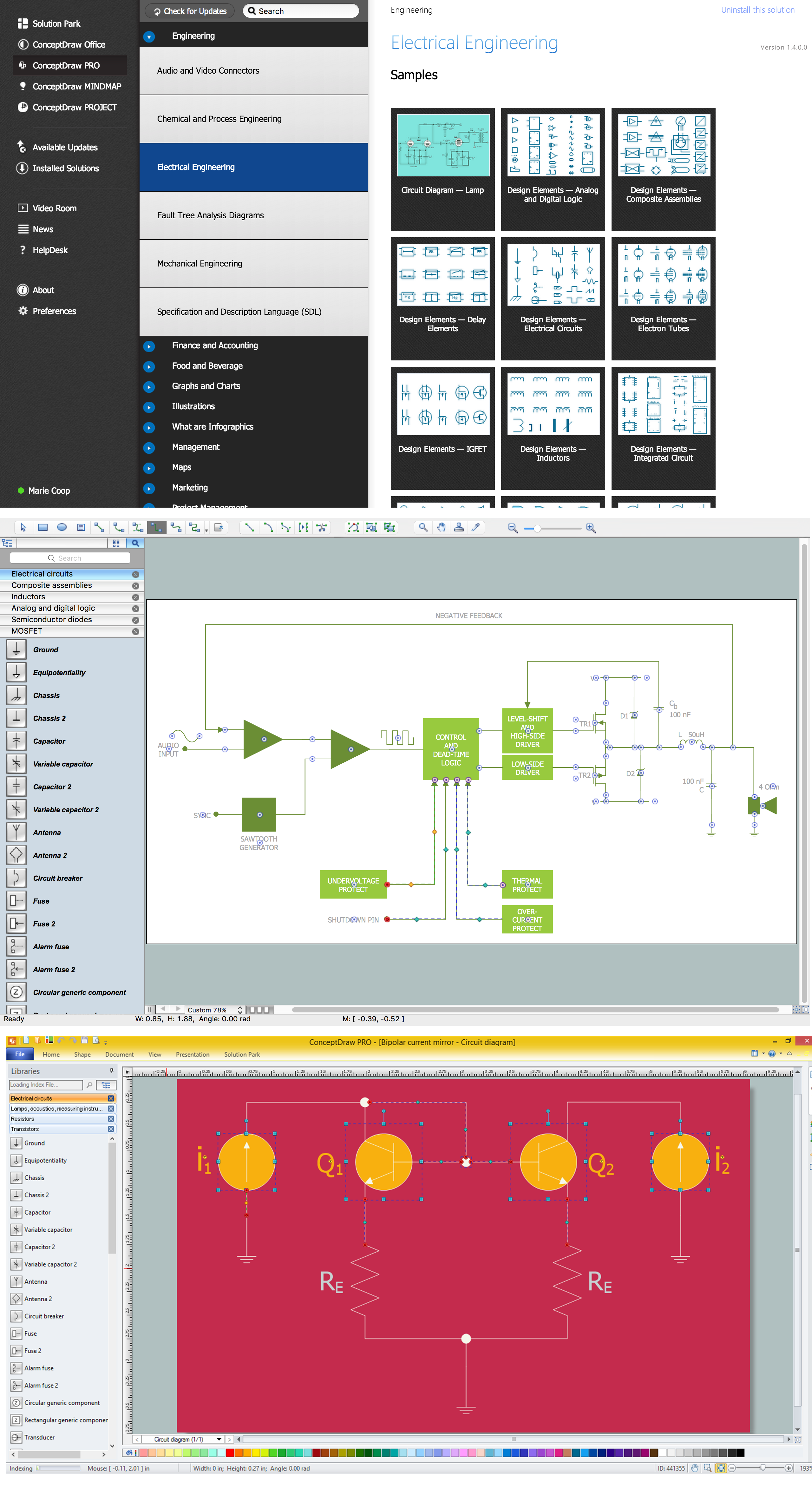 Wiring Diagram with ConceptDraw PRO