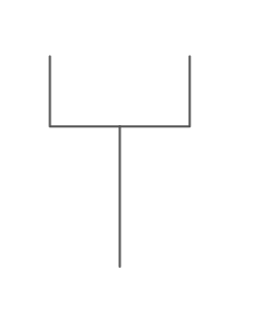 Accounting Flowchart Symbol - Double Tree Connector