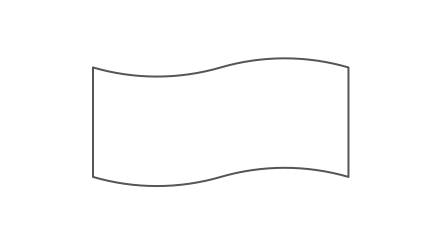 Accounting Flowchart Symbol - Punched Tape