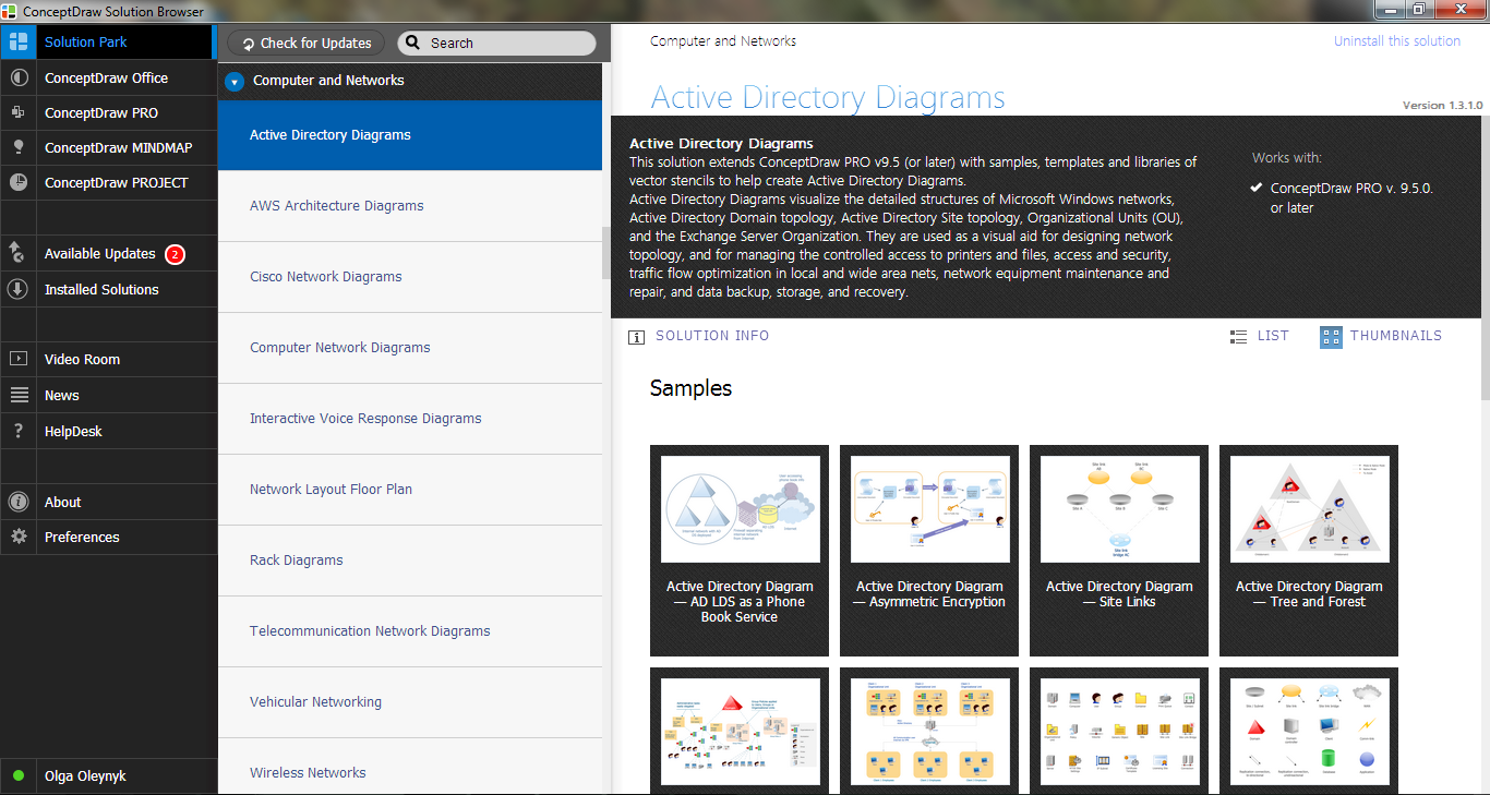 Active Directory Diagrams Solution in ConceptDraw STORE