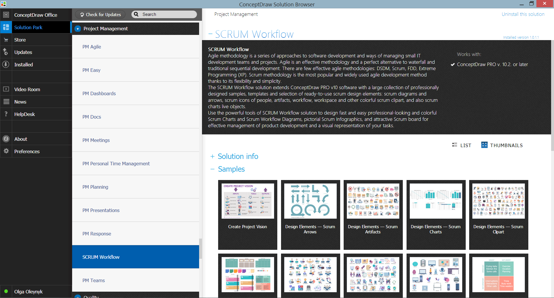 SCRUM Workflow Solution in ConceptDraw STORE