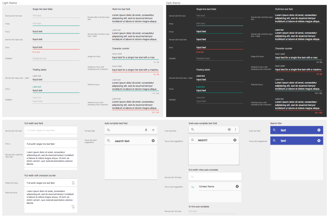 Android Text Fields