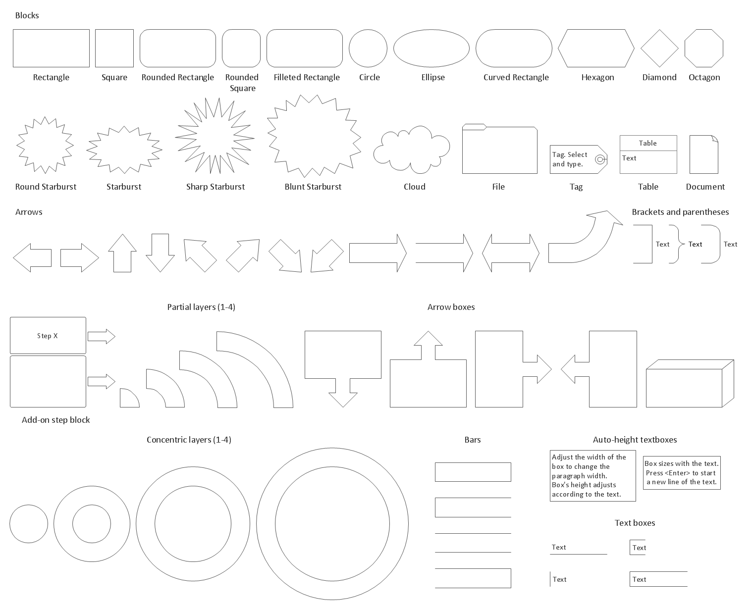 Block Diagrams Library Design Elements