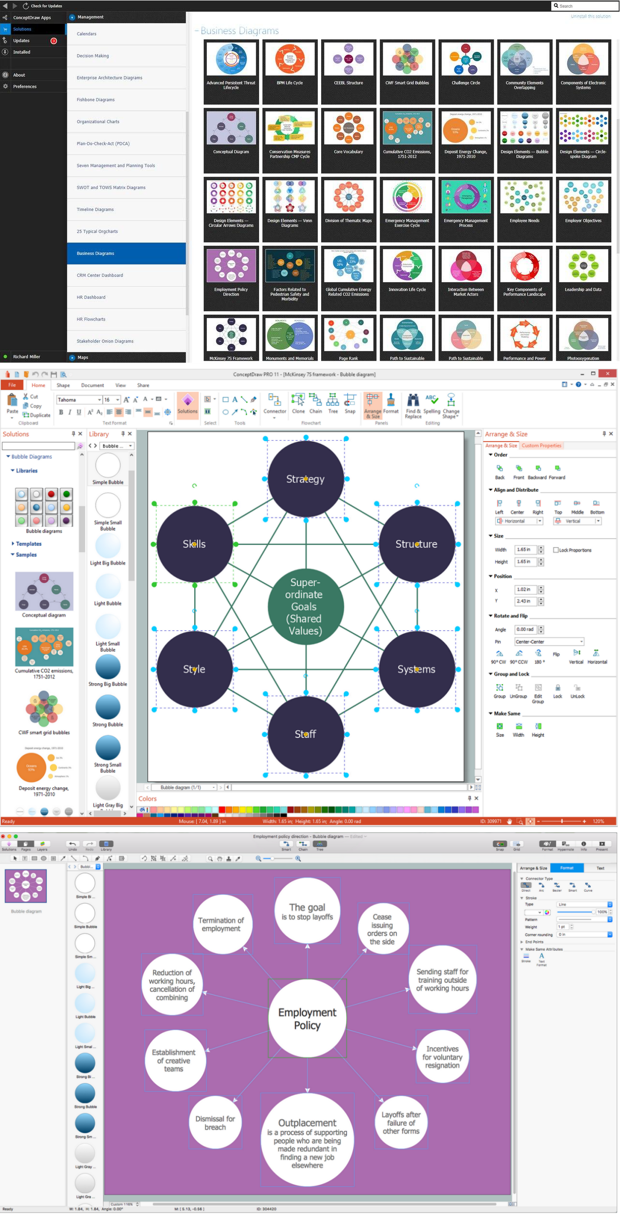 Business Diagrams Solution