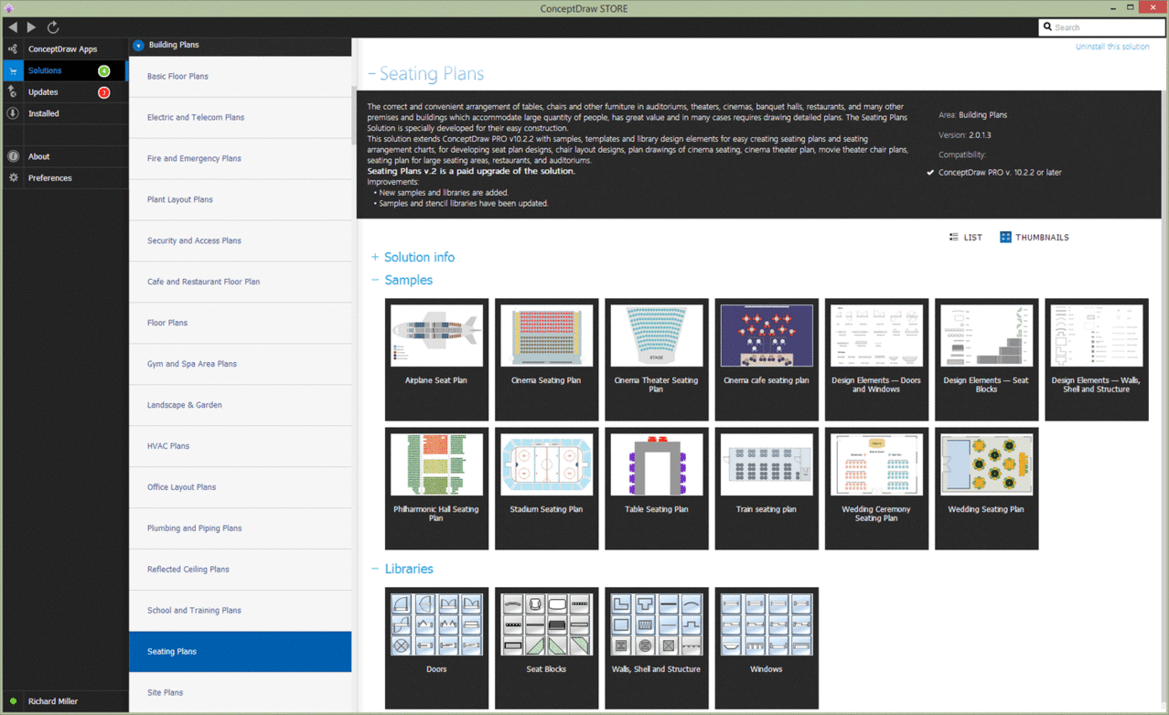 Building Drawing Software for Design Seating Plan