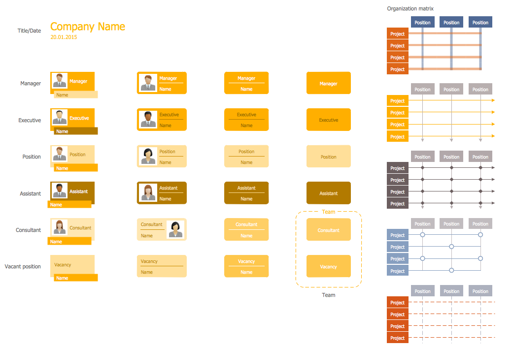 organizational chart modern design