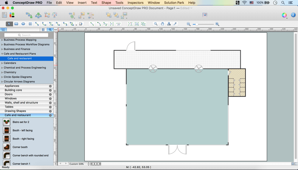 How to Create a Cafe and Restaurant Floor Plan