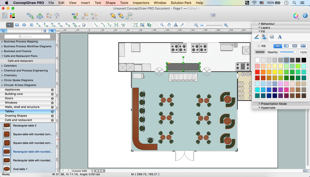 How to Create a Cafe and Restaurant Floor Plan