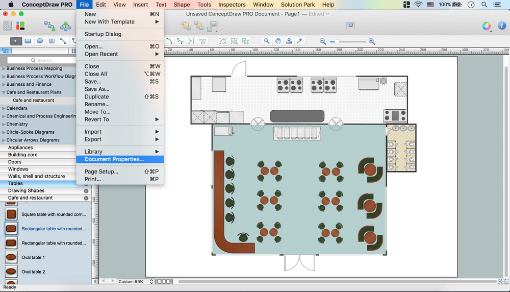 How to Create a Cafe and Restaurant Floor Plan