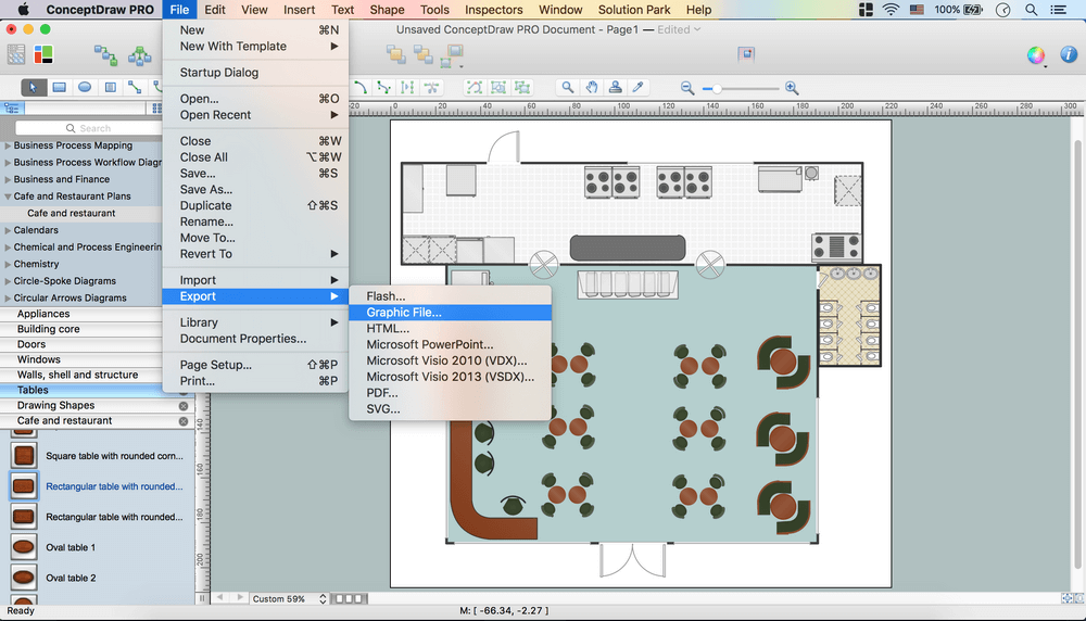 How to Create a Cafe and Restaurant Floor Plan