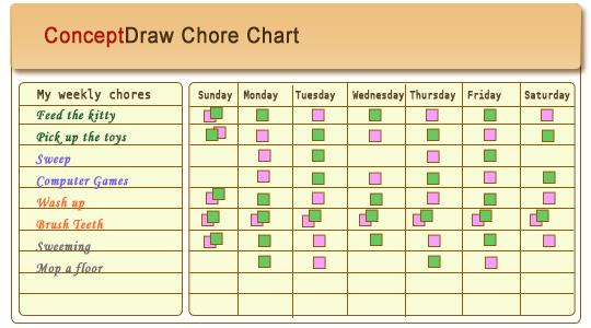 Chore Chart Example