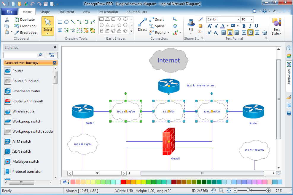 Cisco network diagrams for windows