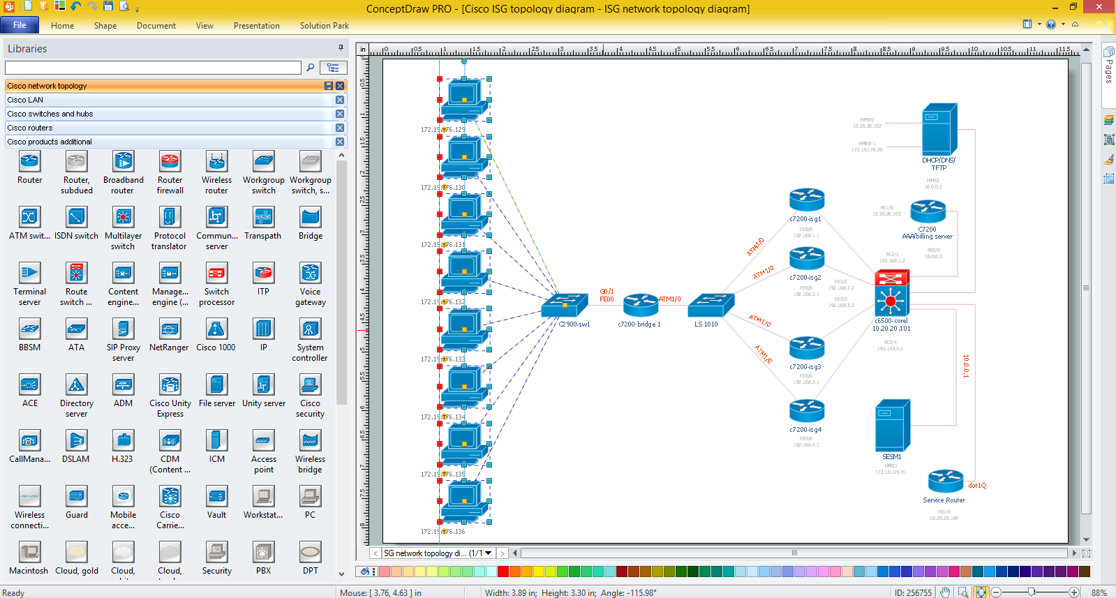 Cisco network diagrams for windows