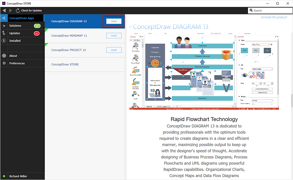 instal the new ConceptDraw PROJECT