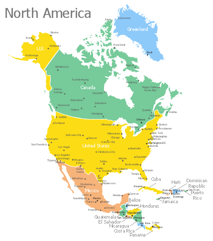 Continents Map