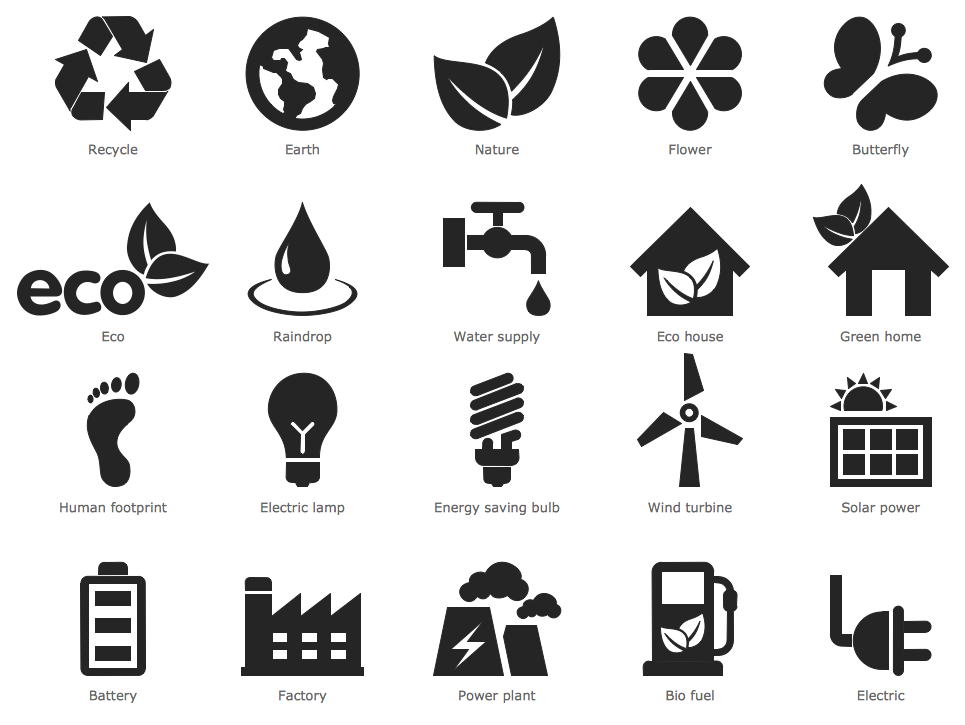 Design Infographics - Ecology Pictograms