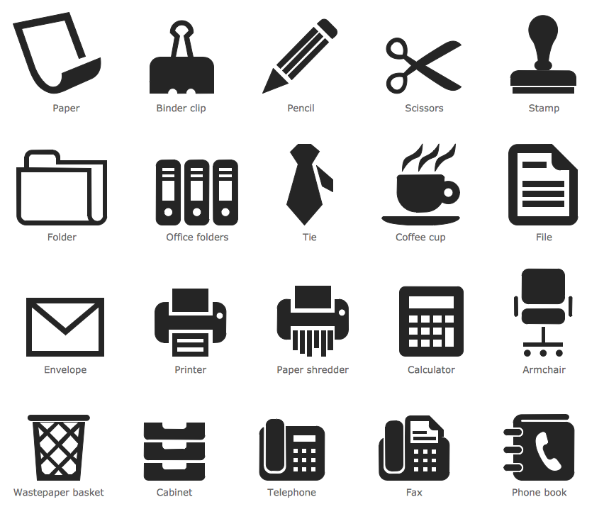 Design Pictorial Infographics - Office Pictograms
