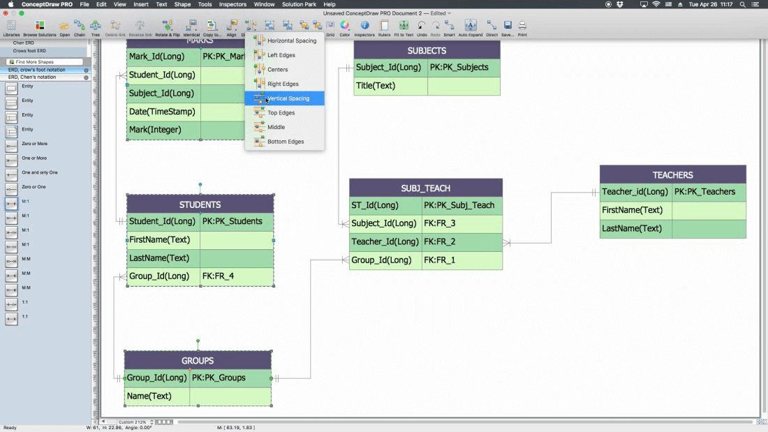 Developing Entity Relationship Diagram