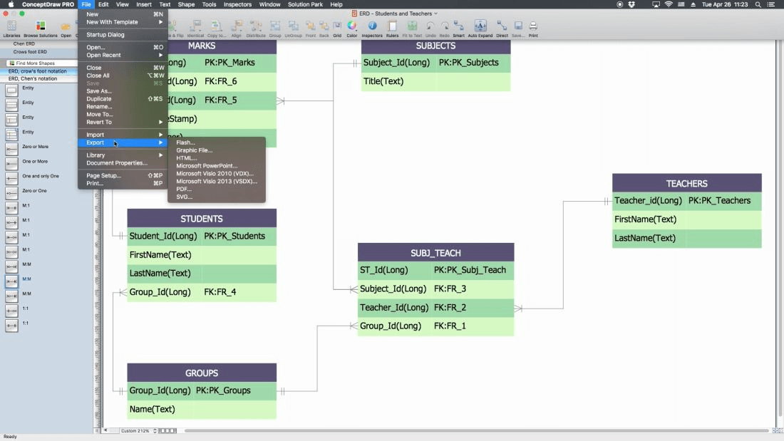 Developing Entity Relationship Diagram