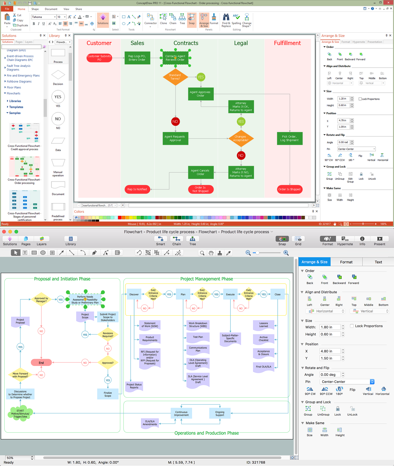 Create Process Flowcharts *